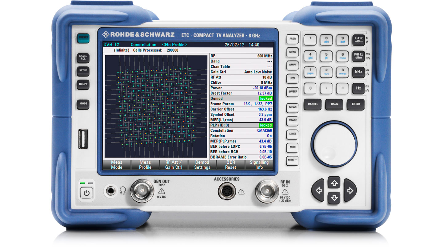 R&S ETC 緊湊型電(diàn)視信号分(fēn)析儀
