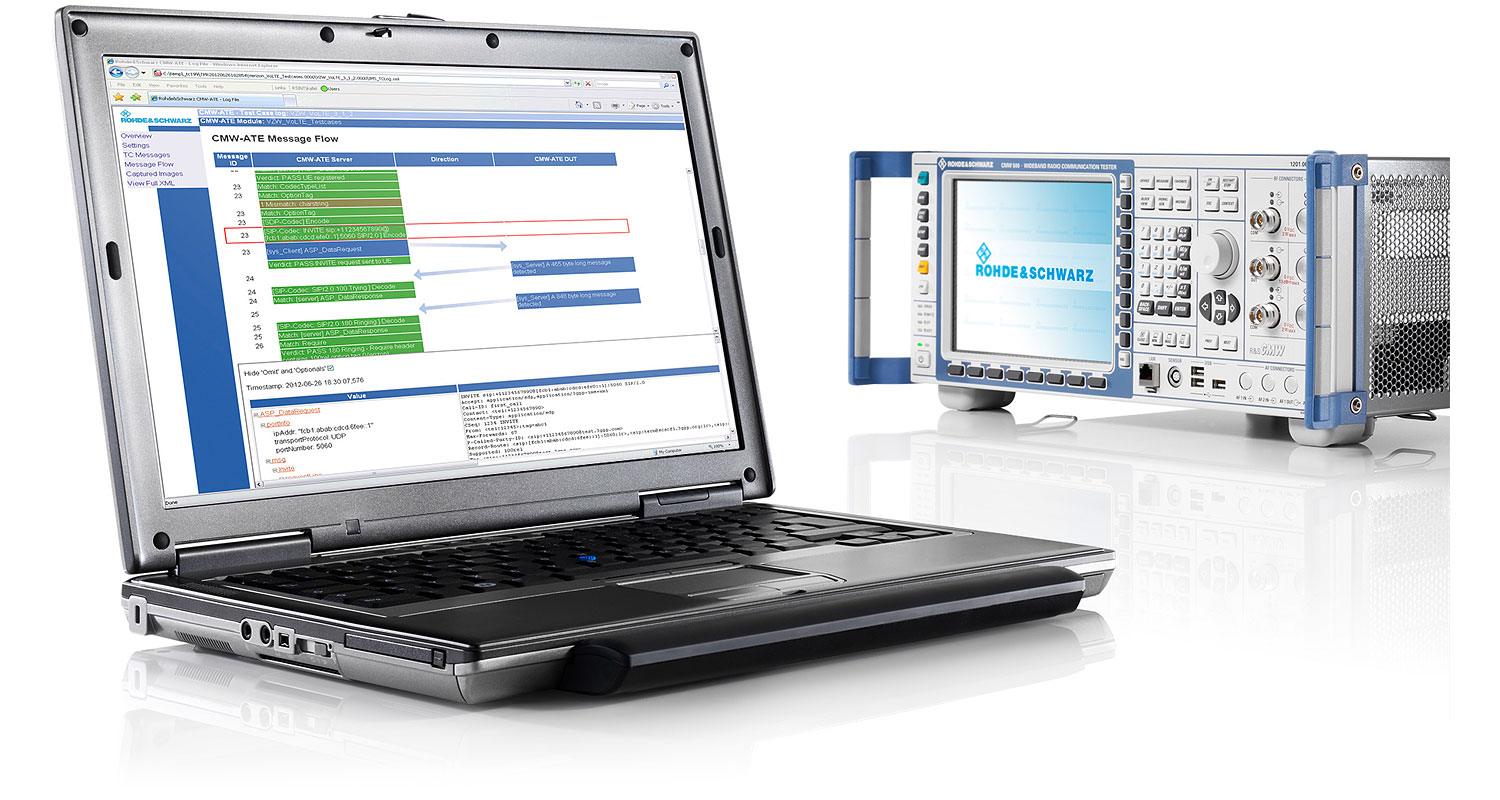 R&S CMW-ATE 用(yòng)于 IMS 和 VoLTE 的終端測試解決方案 